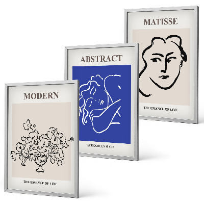 Three-piece wall art piece Matisse's modern posters