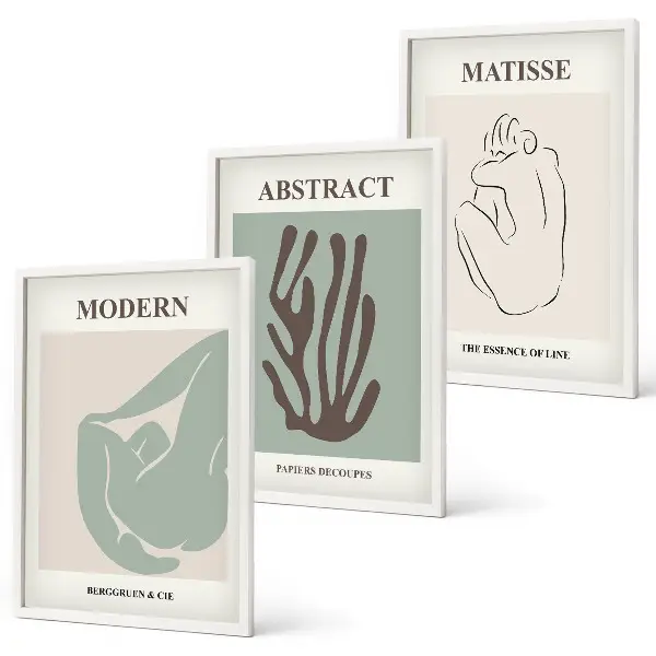 Matisse abstract wall art set stylish paintings
