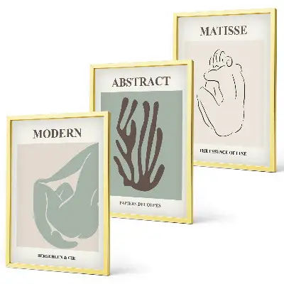Matisse abstract wall art set stylish paintings