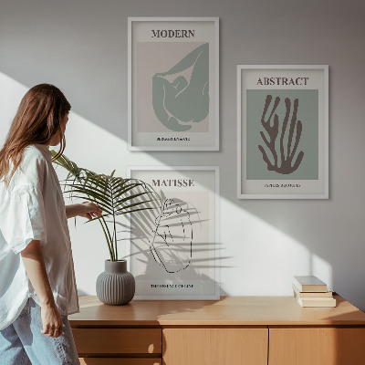 Wall art set Matisse's stylish abstract paintings