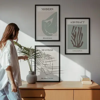 Matisse abstract wall art set stylish paintings