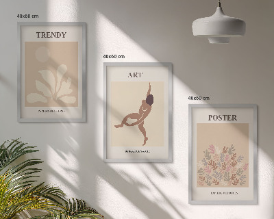 Wall art set Matisse's abstract forms