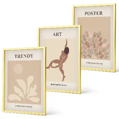 Wall art set featuring Matisse's abstract forms