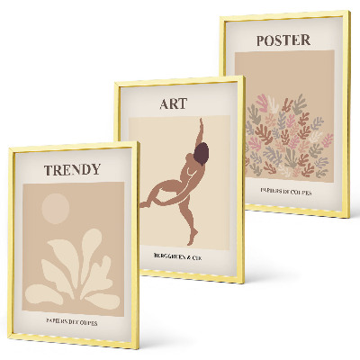 Wall art set Matisse's abstract forms