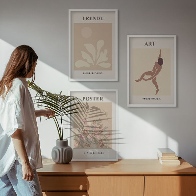 Wall art set Matisse's abstract forms