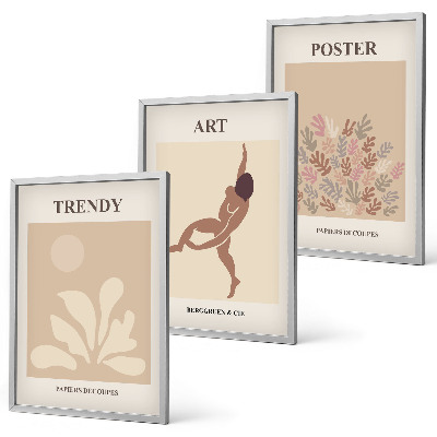 Wall art set Matisse's abstract forms