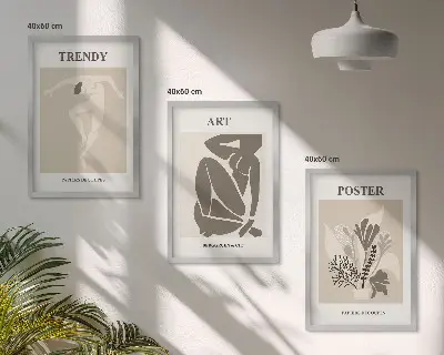 Matisse Plant Figures wall art three-piece set