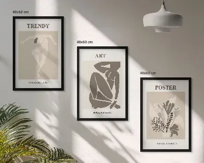 Matisse Plant Figures wall art three-piece set
