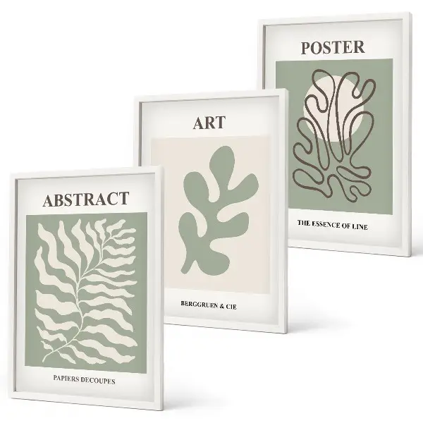 Matisse plant patterns wall art set set of decorative posters