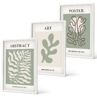 Wall art set Matisse's plant patterns posters