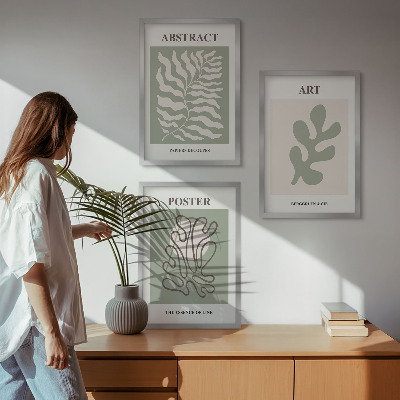 Wall art set Matisse's plant patterns posters
