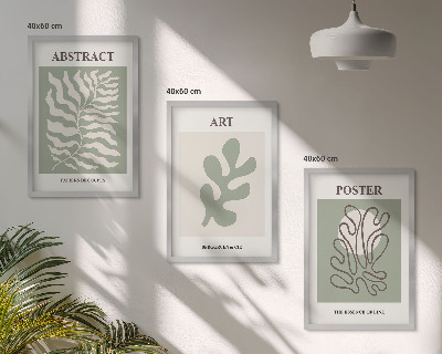 Wall art set Matisse's plant patterns posters