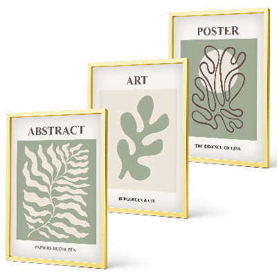 Wall art set Matisse's plant patterns posters
