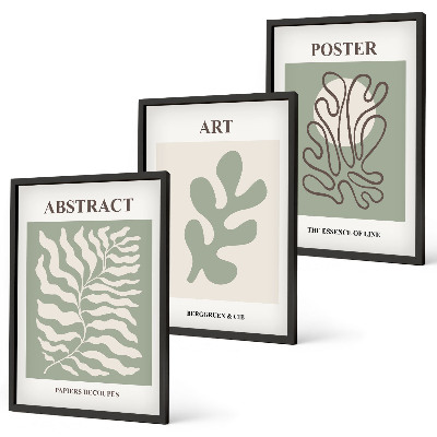 Wall art set Matisse's plant patterns posters