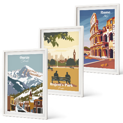 Wall art set Ouray Mountains London Coliseum
