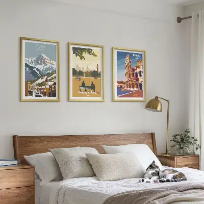 Wall art set Ouray Mountains and London Coliseum