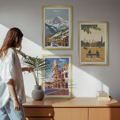 Wall art set Ouray Mountains London Coliseum