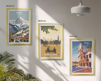 Wall art set Ouray Mountains London Coliseum