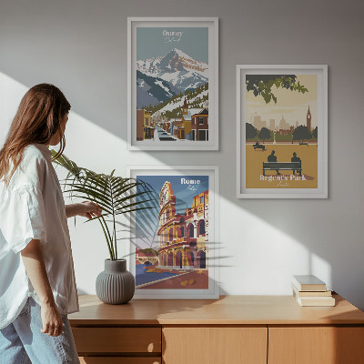 Wall art set Ouray Mountains London Coliseum