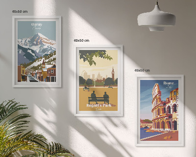 Wall art set Ouray Mountains London Coliseum