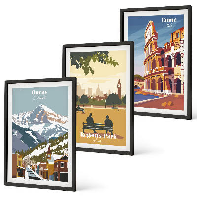 Wall art set Ouray Mountains London Coliseum