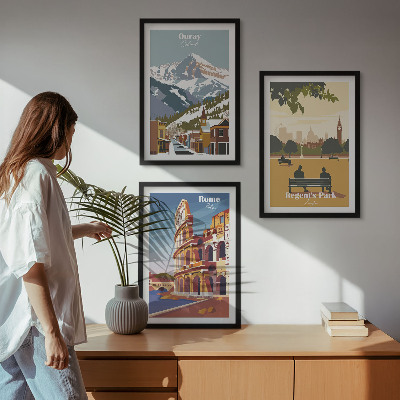 Wall art set Ouray Mountains London Coliseum