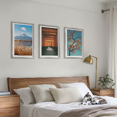 Wall art set Japanese nature landscapes