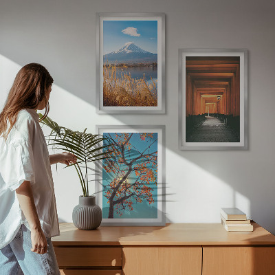 Wall art set Japanese nature landscapes