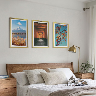 Wall art set Japanese nature landscapes