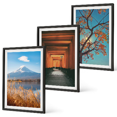 Wall art set Japanese nature landscapes