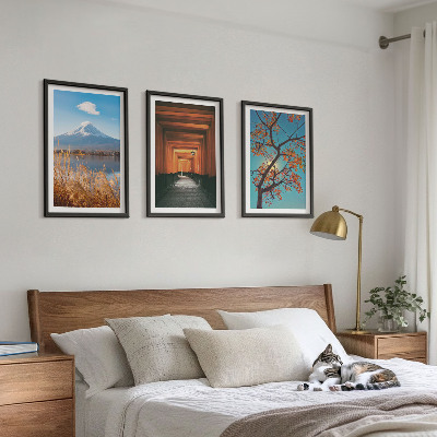Wall art set Japanese nature landscapes