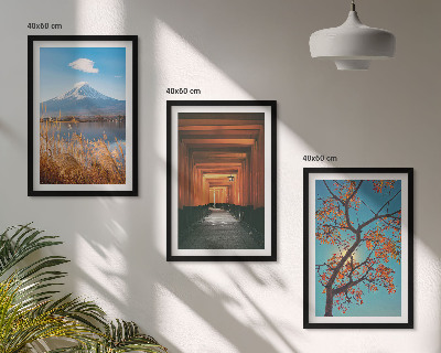 Wall art set Japanese nature landscapes