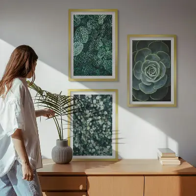 Succulent wall art set