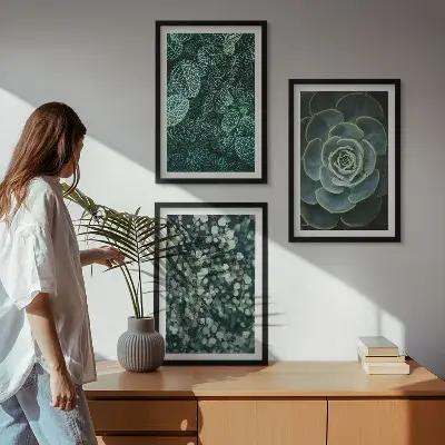 Succulent wall art set