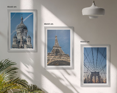 Wall art set Views of buildings from cities around the world