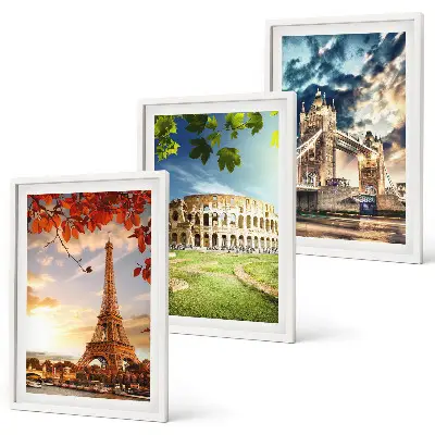 Monuments of Europe wall art set