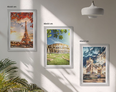 Wall art set Monuments of Europe