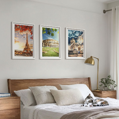 Wall art set Monuments of Europe