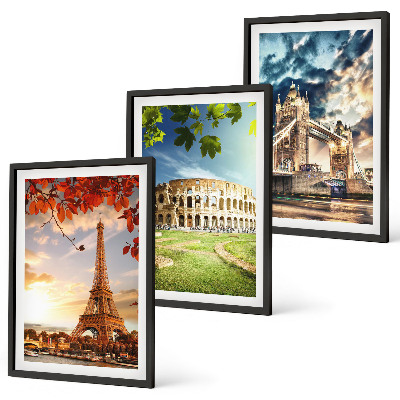 Wall art set Monuments of Europe