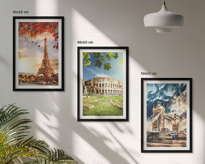 Wall art set Monuments of Europe