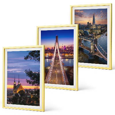 Wall art set Views of bridges and sunsets