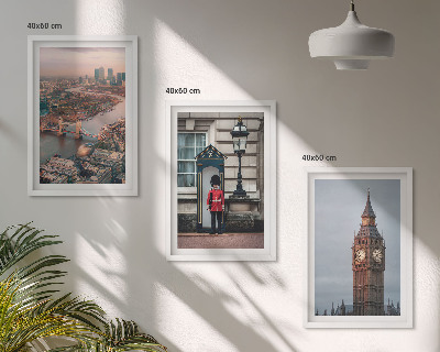 Wall art set London Bridge Guardian Big Ben