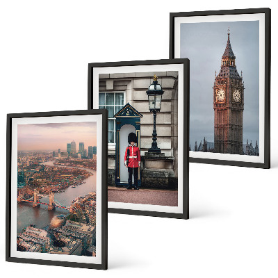 Wall art set London Bridge Guardian Big Ben