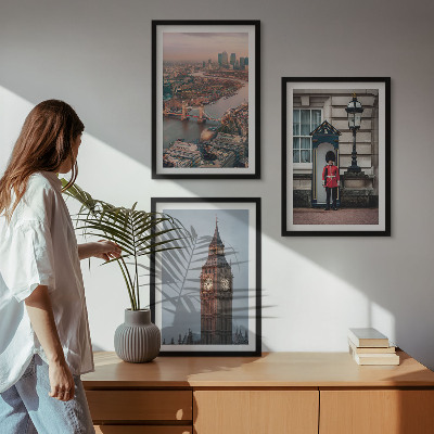 Wall art set London Bridge Guardian Big Ben