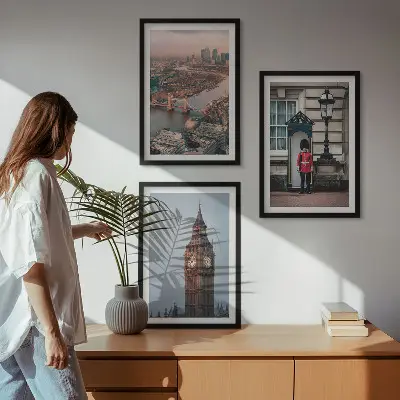 London Bridge Guardian Big Ben wall art set set of wall art prints