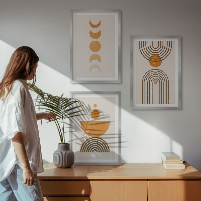 Wall art set Boho minimalist decorations