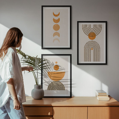 Wall art set Boho minimalist decorations