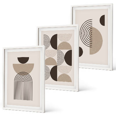 Wall art set Abstract minimalism patterns