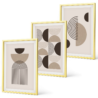 Wall art set Abstract minimalism patterns