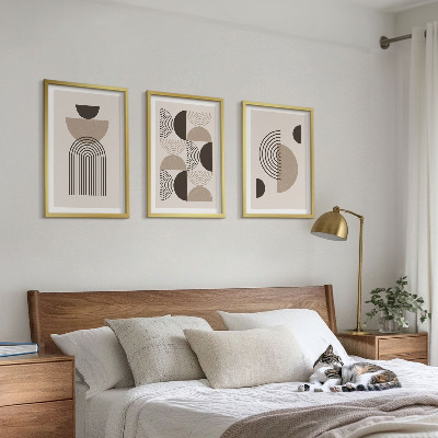 Wall art set Abstract minimalism patterns